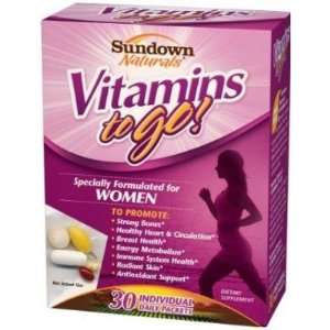  Sundown Naturals  Vit to Go, Womens, 30 Packets Health 