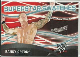 WWE Topps 2011 Superstar Swatches Shirt Relic Card Randy Orton 2 Color 