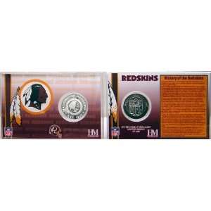 Washington Redskins Team History Coin Card   Collectible Coin  