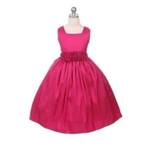   Party Dress with Flower Waist Size 2   3047fuch 