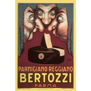   Bertozzi Cheese 1930, Three Judges   Vintage Ad Poster