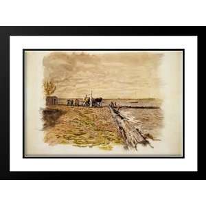  Eakins, Thomas 38x28 Framed and Double Matted Drawing the 