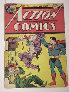 Action Comics #73 1944 DC Comics Superman Big Logo Book  