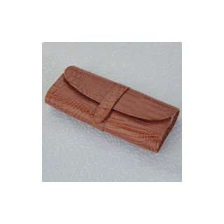  Cognac Leather Jewelry Roll