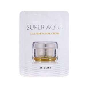  Missha Super Aqua Cell Renew Snail Cream Sample 5pcs 