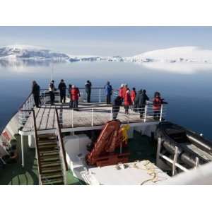 Ship Approaching Brown Bluff, Antarctic Peninsula, Antarctica, Polar 