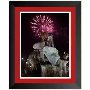 Replay Photos 005763 XLF B W WR1 18 in. x 24 in. Fireworks Over Murphy 