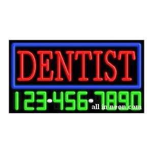  Dentist Business Neon Sign with Phone Number Electronics