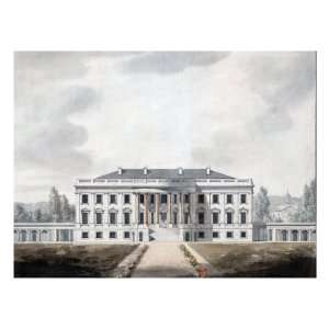  The White House, View of the South Portico as Proposed by 