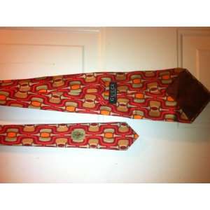 Gucci 100% Silk Tom Ford Designed Tie   Burgandy 