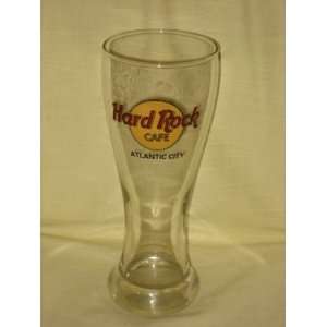 Hard Rock Cafe Pilsner Beer Glass   Atlantic City 