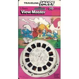  Traveling SMURF ViewMaster 3 Reel Set   21 3d Images Toys 