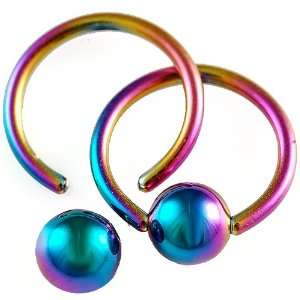   ball Rainbow   Pierced Body Piercing Jewelry Jewellery   Set of 2 AMDY