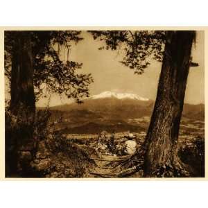  1925 Iztaccihuatl Amecameca Valley Mexico Photogravure 