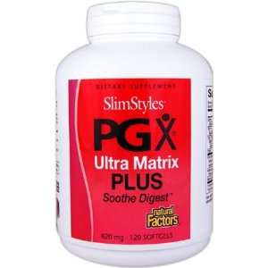 Natural Factors Slimstyles PGX Ultra Matrix Plus Soothe Digest   120 