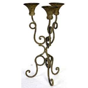  Wrought Iron Candle Holder 11.5x10.5x22.5