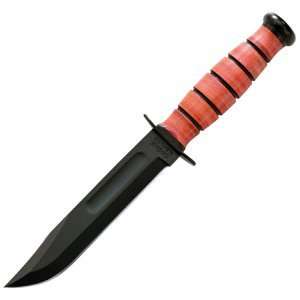  Ka Bar   Short USA Knife, With Leather Sheath, Plain 