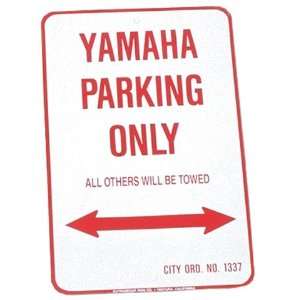  Yamaha Parking Only   Aluminum Sign 12 X 18 Automotive