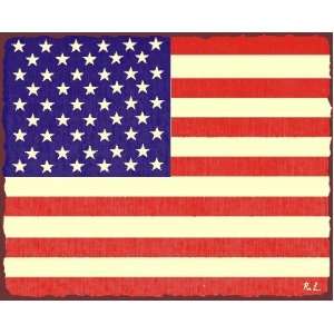  American Flag Vintage Metal Art Retro Tin Sign