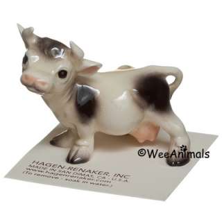 Hagen Renaker Spotted Cow Cattle Miniature Figurine Ceramic Wee Animal 