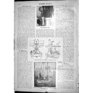  Scientific American 1904 Burglar Alarm Mechanical Boat 