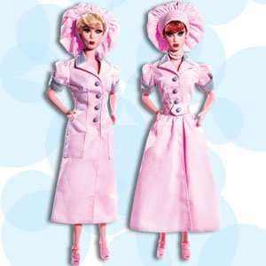  Lucy And Ethel Chocolate Factory Doll Set Barbie Toys 