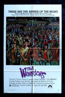 THE WARRIORS * 1SH ORIG MOVIE POSTER NM 1979 CULT  