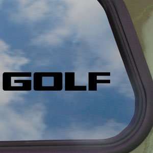  Volkswagen Black Decal VW Golf Car Truck Window Sticker 