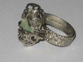 HAUNTED~Antique Vintage Gem Ring~W Germany~EUROPEAN COVEN WITCH 