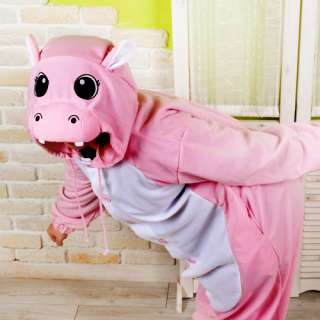 SWEET HOLIC Kigurumi Animal Pajamas Costume   Pink Hippo