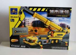 City Building toy police crane truck car ALL New bricks parts set 8045 