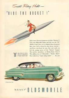1951 Rocket Oldsmobile   98 Holiday Coupe   Print Ad  