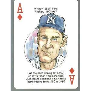  Whitey Ford   Oddball NEW York Yankees Playing Card 