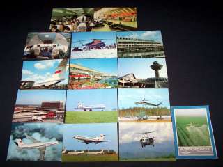 Set of Postcards SOVIET AIRLINES AEROFLOT USSR the1970s  