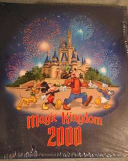 2000 Walt Disney World Photo Album Scrap Book MIP 80 Magnetic Pages 