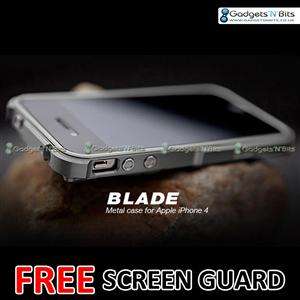 Silver Blade Metal Element Non Vapor Aluminium Bumper Case For Iphone 