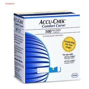  Accu Chek Comfort Curve Test Strip 100 box   Roche 2030381 
