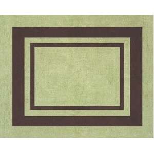  Green and Brown Hotel Accent Floor Rug Baby
