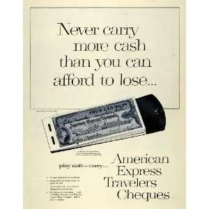   Cheques Railway Western Union Banks No Cash   Original Print Ad Home