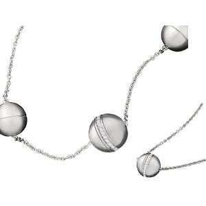 Petra Azar Connectable Silver and Diamond Globe Pendant and Bracelet 