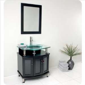 Bundle 20 Contento 30 Espresso Modern Bathroom Vanity with Mirror 