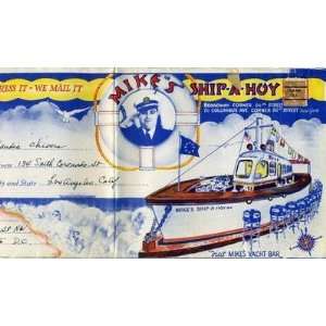  Mikes Ship A Hoy Menu and Mailer New York 1944 