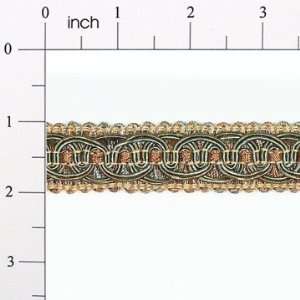  Preshea Woven Braid Circle Trim 1  Sage Multi Arts 