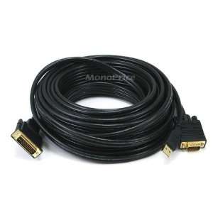  50FT 28AWG VGA & USB (A Type) to M1 D (P&D) Cable   Black 