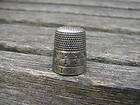 ANTIQUE SEWING THIMBLE Sterling Silver 14K Gold K&MCD