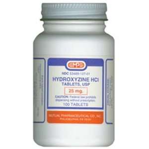  Hydroxyzine HCL Tablets 25mg 500ct