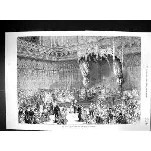  1873 Shah Persia Visit City London Ball Guildhall Antique 