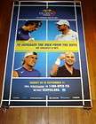 2005 US OPEN SUBWAY POSTER Andre Agassi Roger Federer Andy Roddick