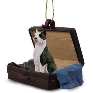 Brindle Pit Bull Terrier Traveling Companion Dog Ornament 