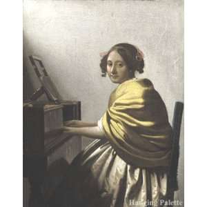  A Young Woman Seated at the Virginal